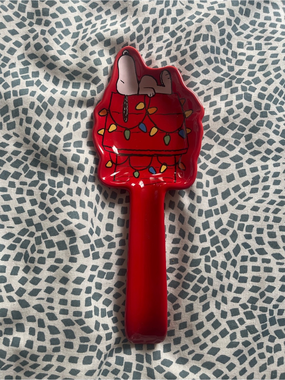 Red Snoopy Holiday Spoon Rest - Peanuts
